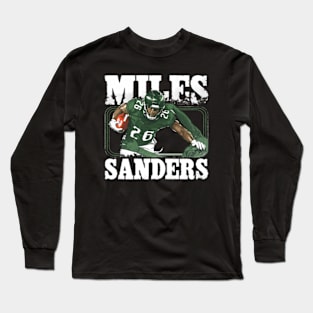 Miles Sanders Philadelphia Stiff Arm Long Sleeve T-Shirt